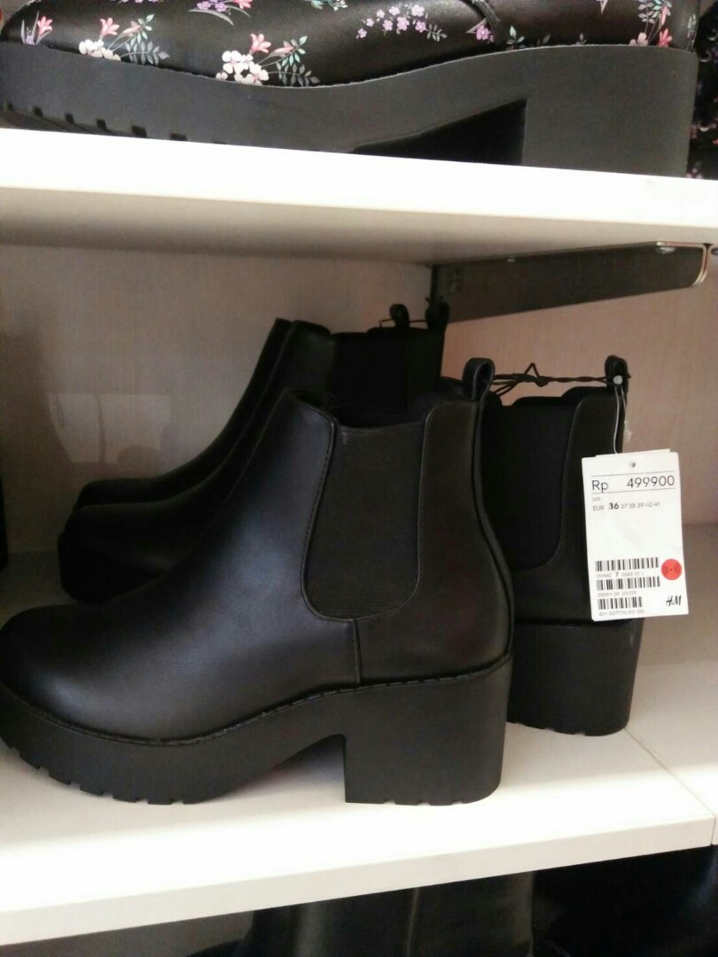 Sepatu boot h\u0026m, Fesyen Wanita, Sepatu 