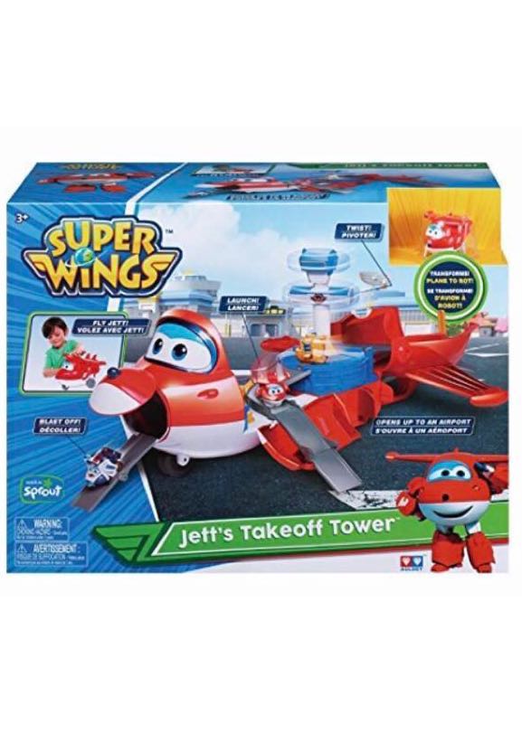 super wings jets take off tower