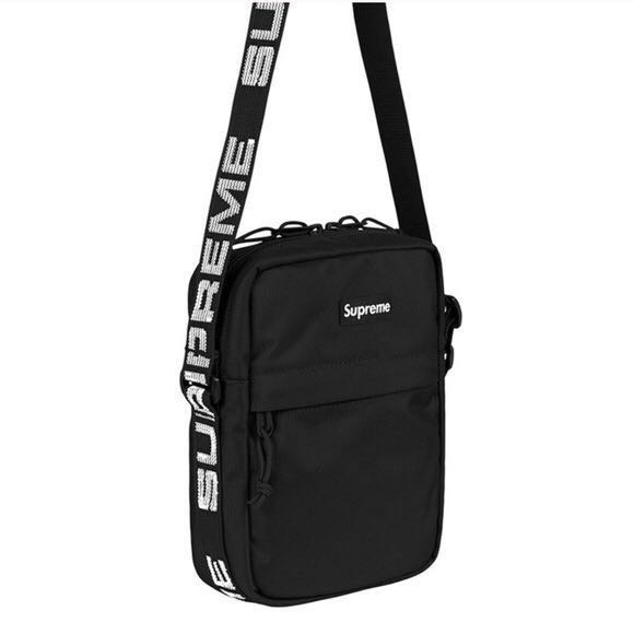 Supreme 18SS Shoulder Bag Black, 男裝, 袋, 腰袋、手提袋、小袋