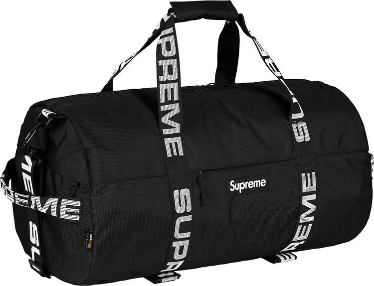 black supreme duffle