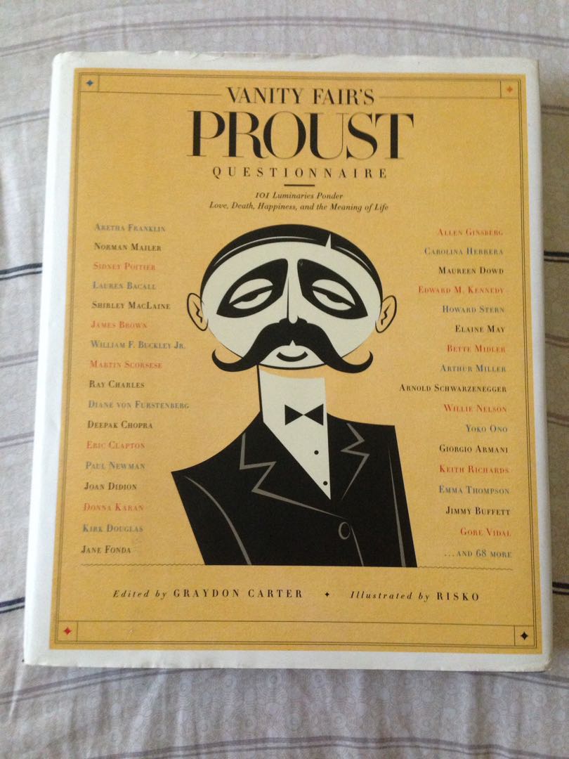 Vanity Fair Proust Questionnaire 101 Luminaries Ponder Love Photo