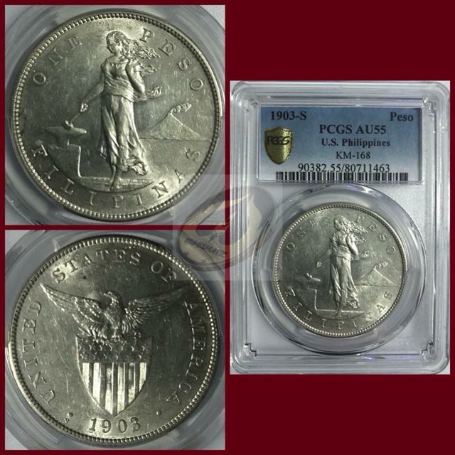 1903 S Us Philippines Peso Pcgs Au55 Vintage Collectibles Currency On Carousell Enter the amount to be converted in the box to the left of philippine peso. carousell