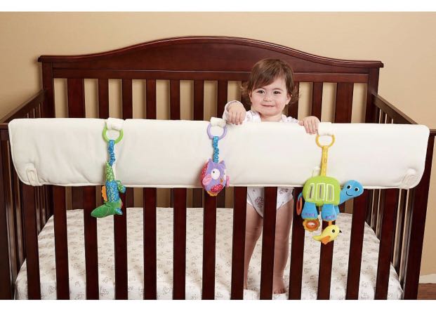 Babies R Us Safety Soft Cloth Front Crib Rail Cover Babies Kids