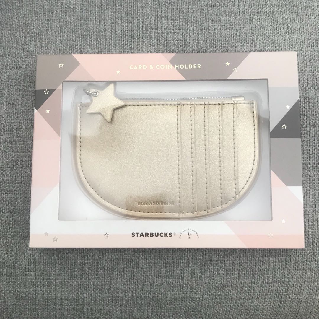 Bnib Starbucks X The Paper Bunny Card Coin Holder In Gold Cardholder Coin Purse Pouch Tpb Women S Fashion Bags Wallets Wallets Card Holders On Carousell
