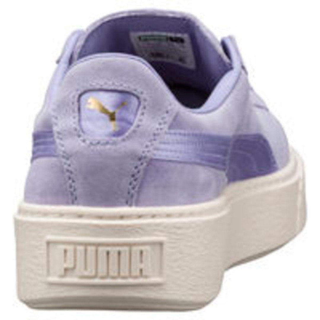 puma suede summer satin platform sneaker