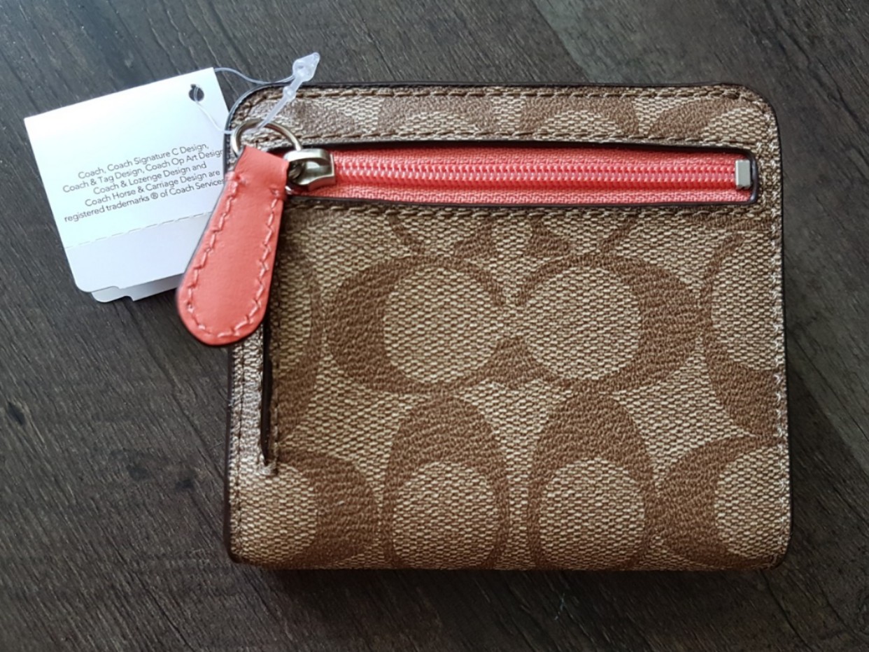 Coach Peyton Multistripe Small Wallet Women s Fashion Bags Wallets Purses Pouches on Carousell
