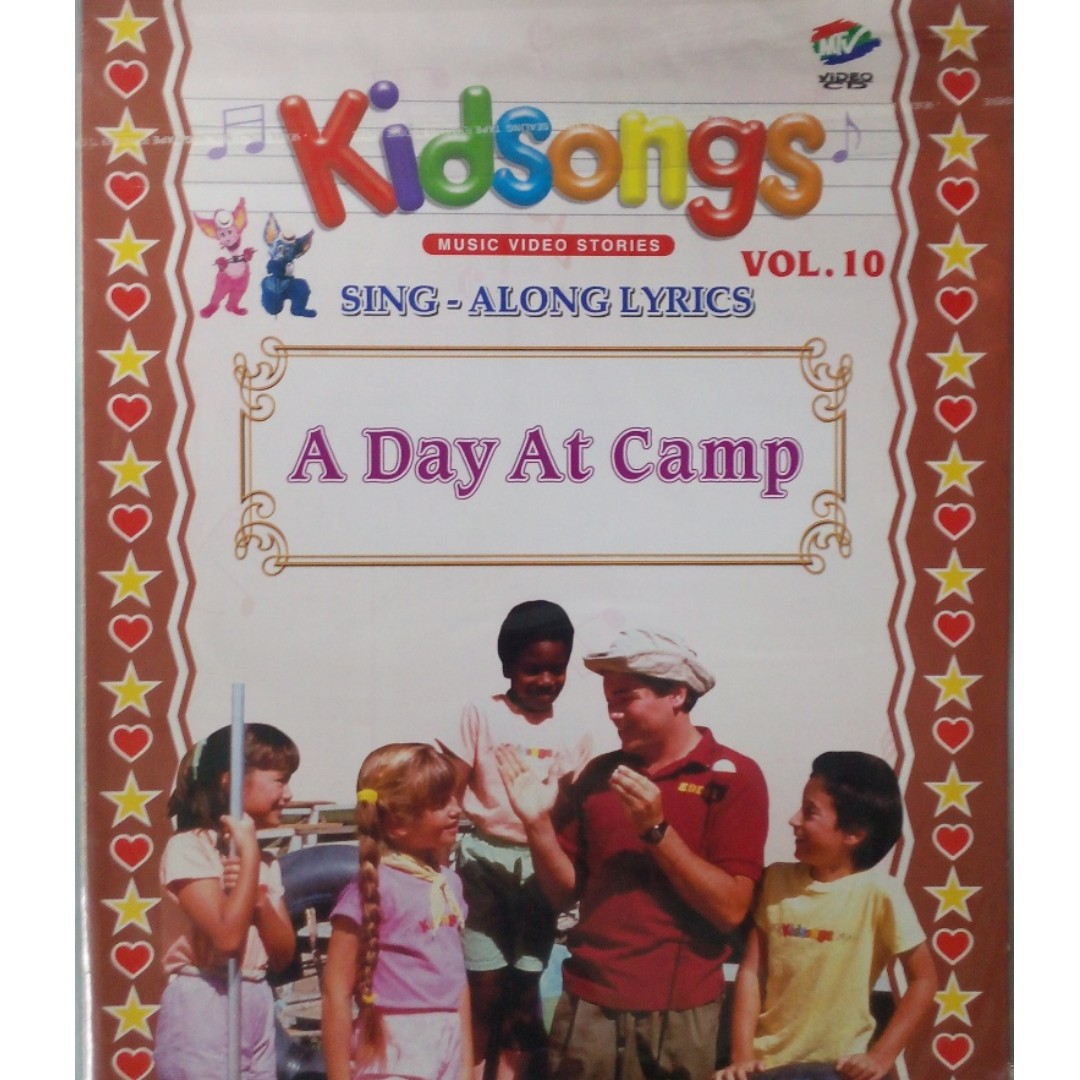 A　Camp　CDs　Sing　VCD,　At　Vol.10　Music　Media,　Hobbies　Toys,　Carousell　DVDs　Along　Kidsongs　Day　Lyrics　on