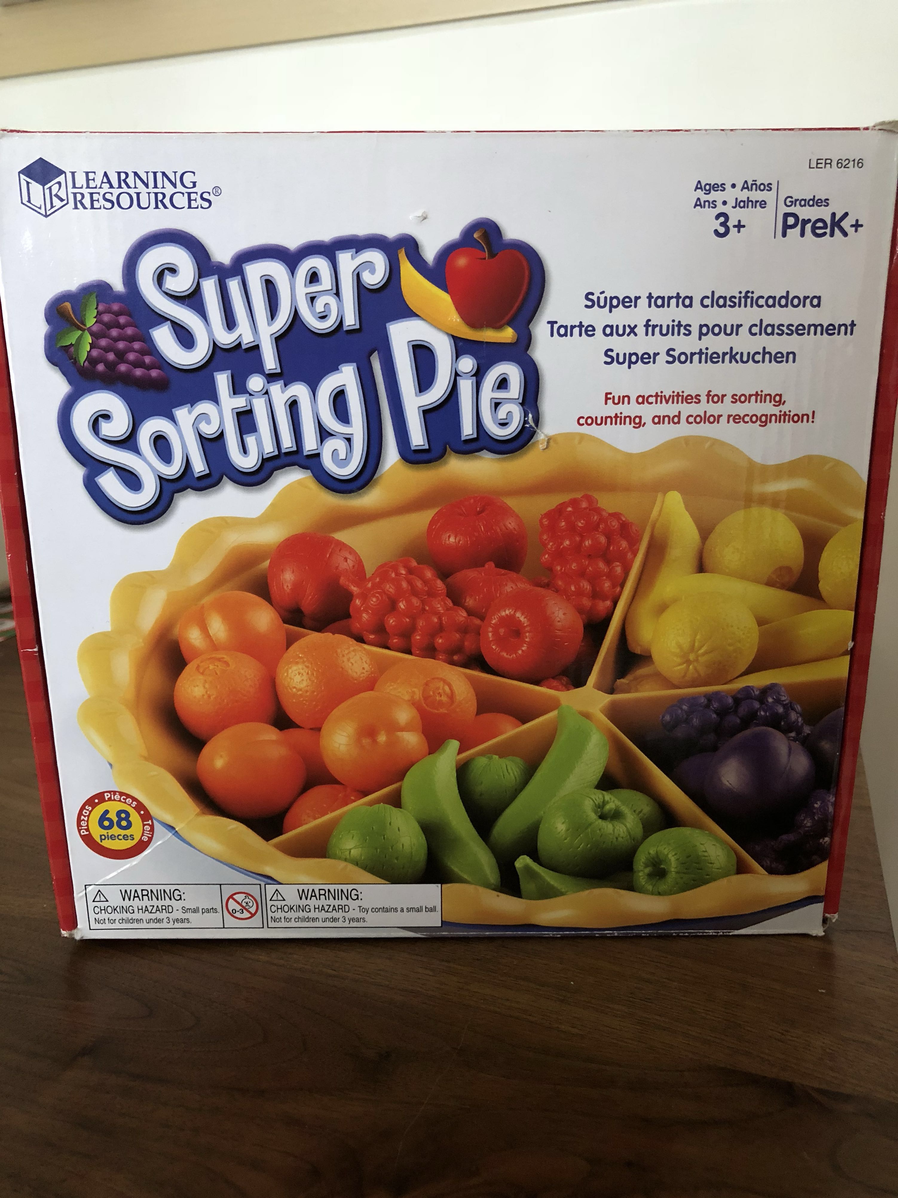sorting pie toy
