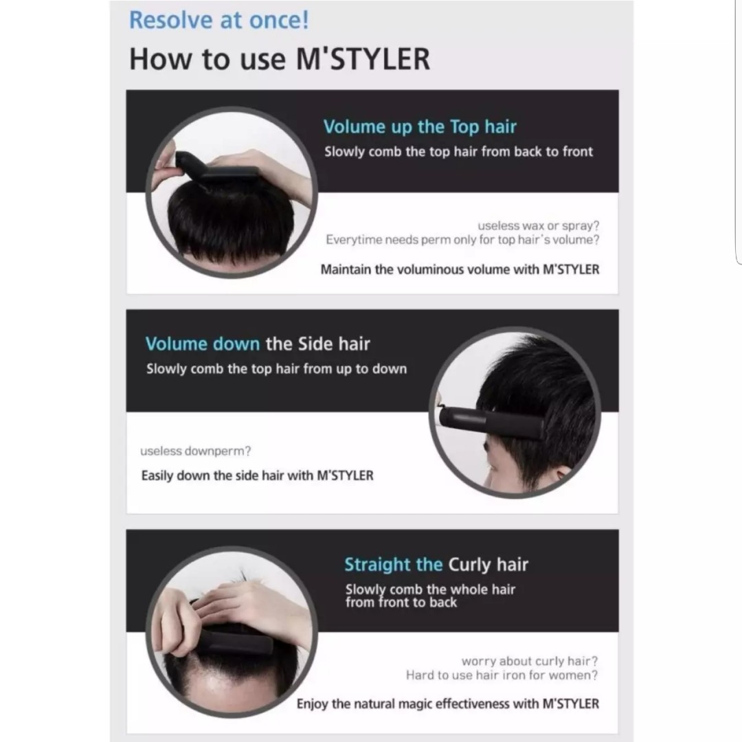 M Styler [Korea] Men Curling Iron (Volume Up Hair / Straighten Curly