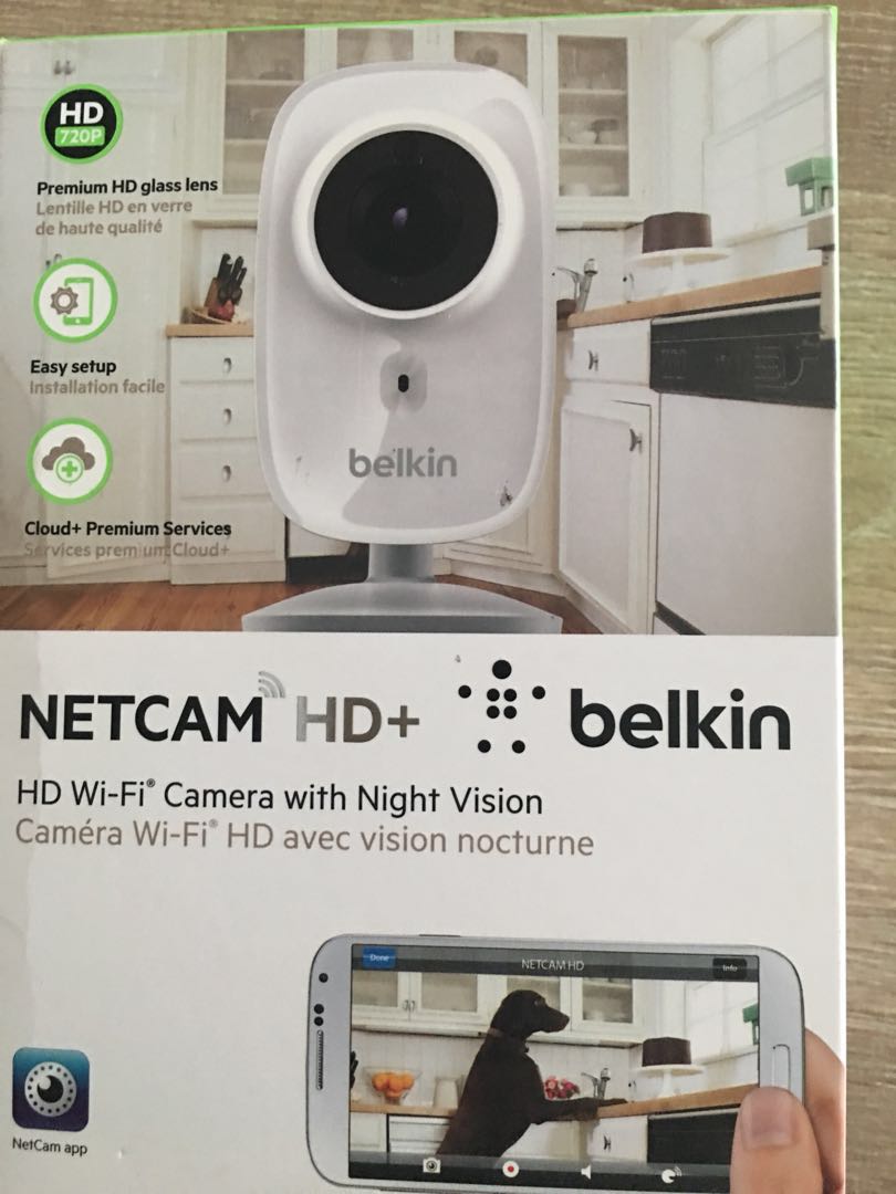 New Belkin Netcam Hd Wifi Camera With Night Vision