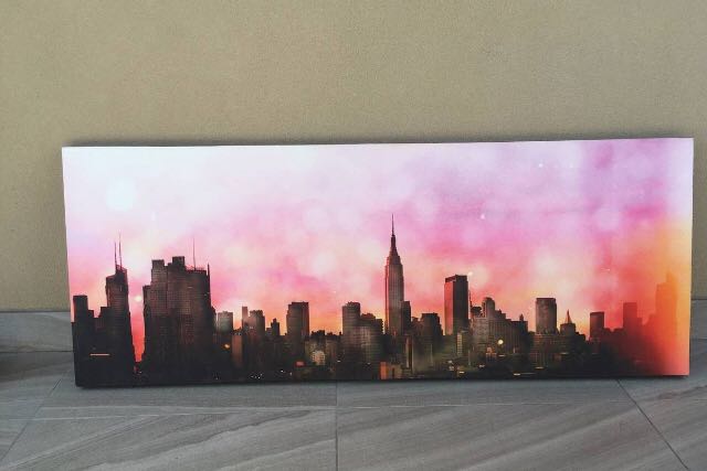 Nyc Sunset Skyline Canvas Wall Art Home Furniture Home Decor