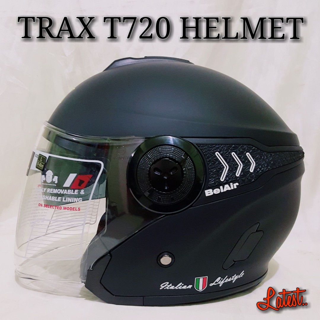 Trax helmet visor clearance
