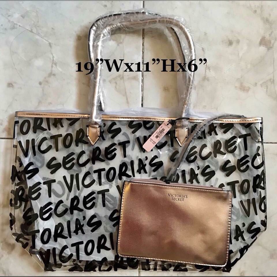 Victoria secret sales transparent bag