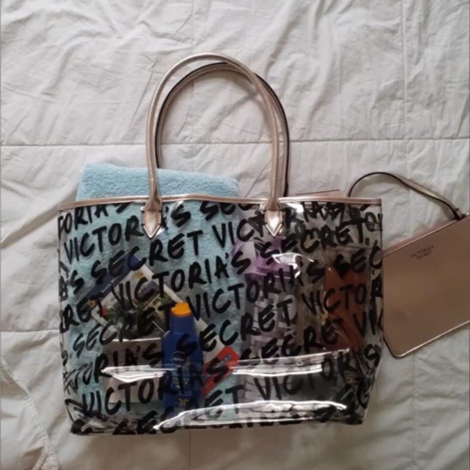 Victoria secret clear tote store
