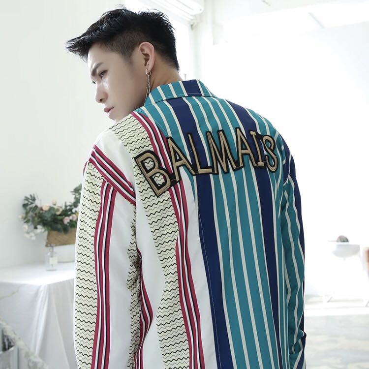 Vintage Stripe Oversized Oxford Shirt Men S Fashion Clothes On