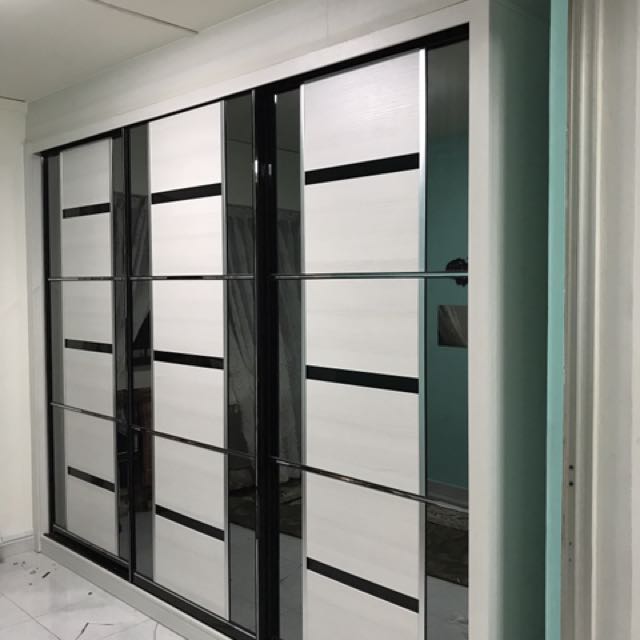 10ft Built In Full Height Aluminium Sliding Wardrobe Furniture