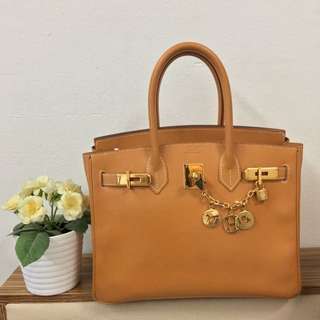 Hermes Birkin 30 Vache Leather Natural Ghw