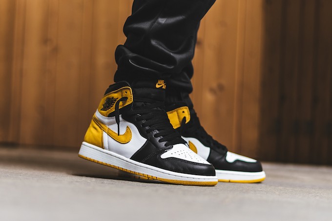 yellow and black jordan 1 high top