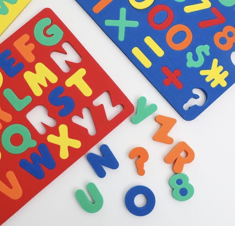 ABC & Numbers Foam Puzzles , Hobbies & Toys, Toys & Games on Carousell