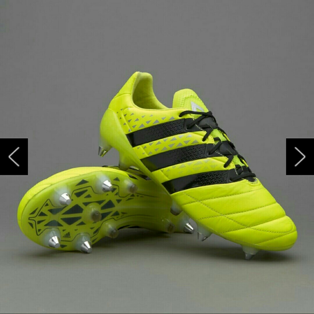 adidas ACE 16.1 SG LEATHER - SOLAR YELLOW, Sports, Sports Apparel on  Carousell