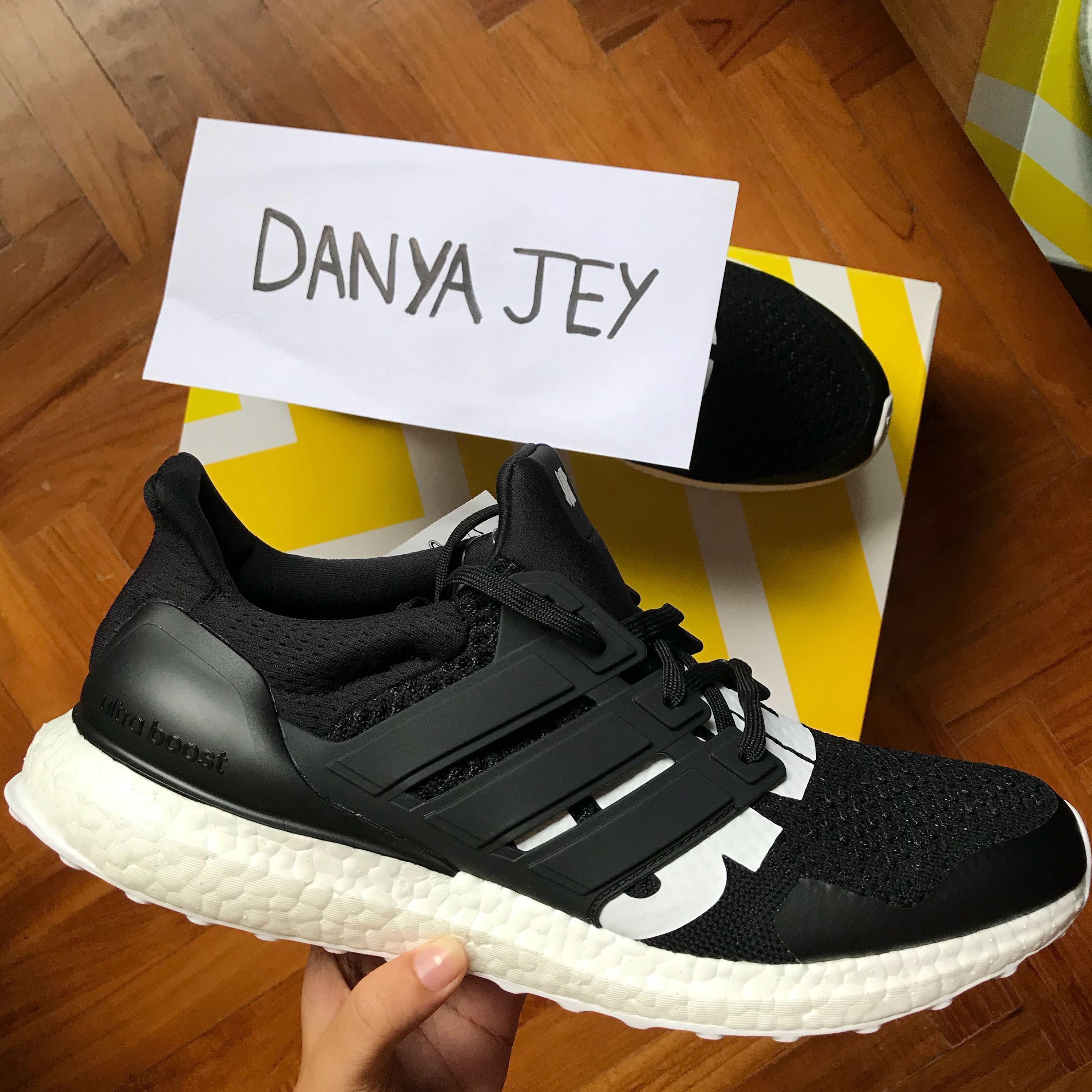 Adidas X Undefeated Ultra Boost 1 0 Black White Men S Fashion Footwear On Carousell