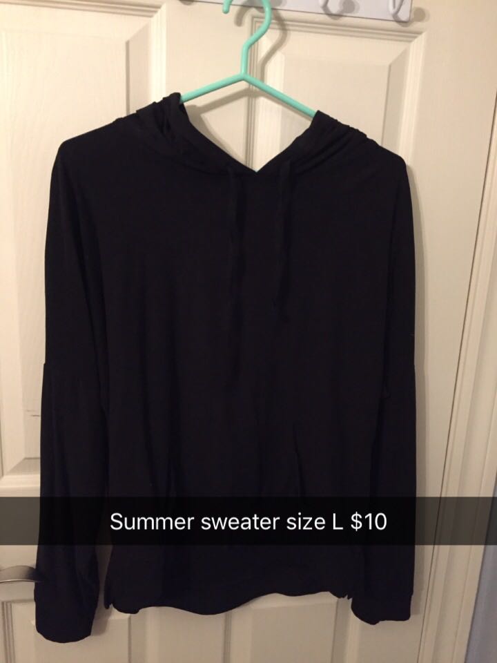 black summer sweater