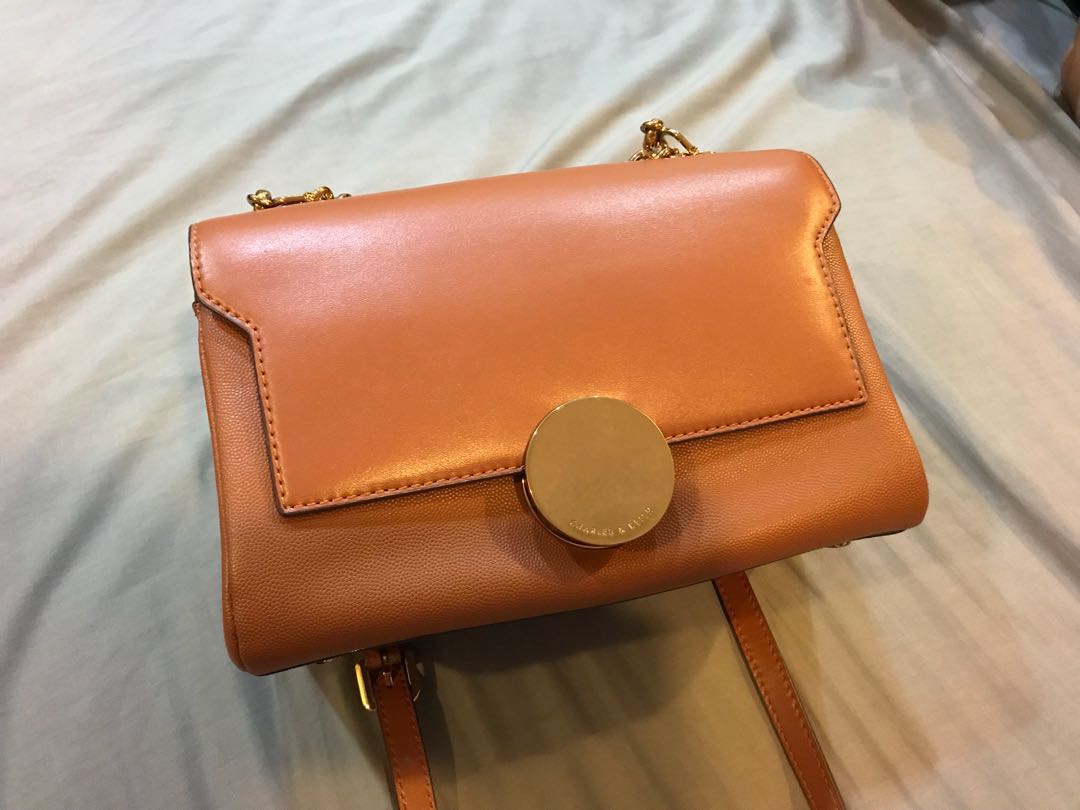 charles and keith circular buckle bag