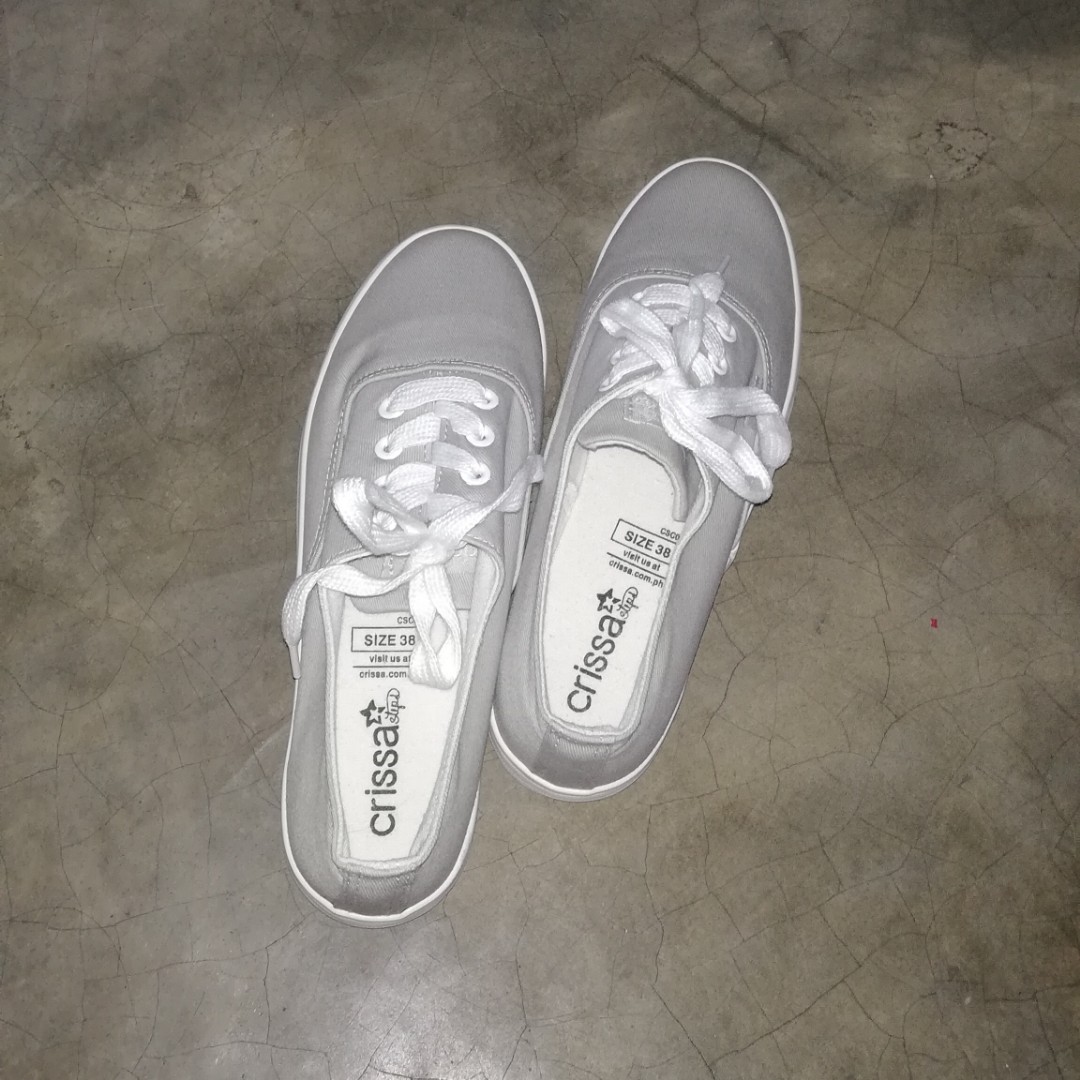 Crissa gray shoes (Category: Flats & Sandals) located in Manila. Submitted by ownedmanila (Listing ID 168807038, Image 2). Description: Never been worn. Bought for 699 pesos..