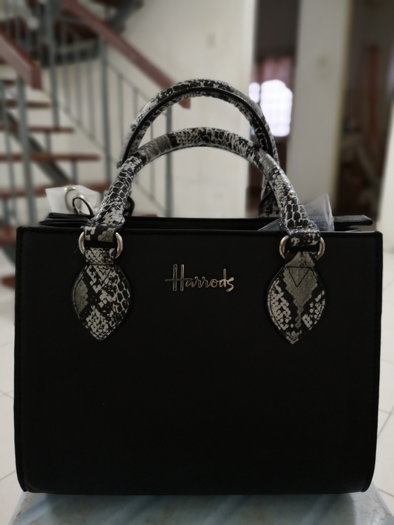 Harrods Mini Matilda Snake Print Grab Bag