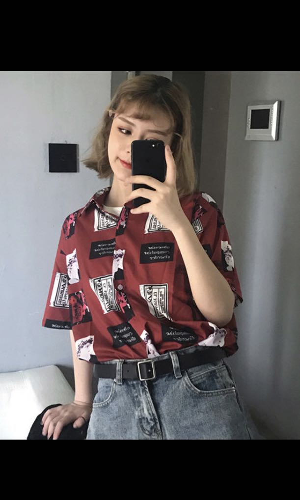 vintage button down shirt