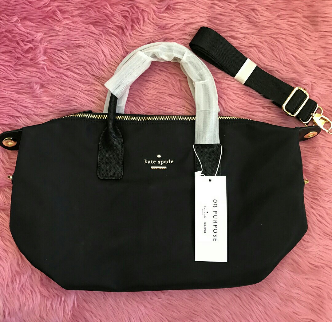 Kate Spade Lyla Weekender (Category: Luxury Bags & Wallets) located in San Mateo. Submitted by momket (Listing ID 168709012, Image 2). Description: 🎉M💓ther's Day S A L E🎉 👜 Kate Spade Lyla Weekender 🔖1500+SF ➡Mode of Payment: BDO/Palawan/Cebuana ➡Payment first before shipping 📩 Message us for inquiries 📍Fast Moving item 🚩With inclusions ❌ Rush Shipping ❌ Cancelation of order ❌Joy Reserver.