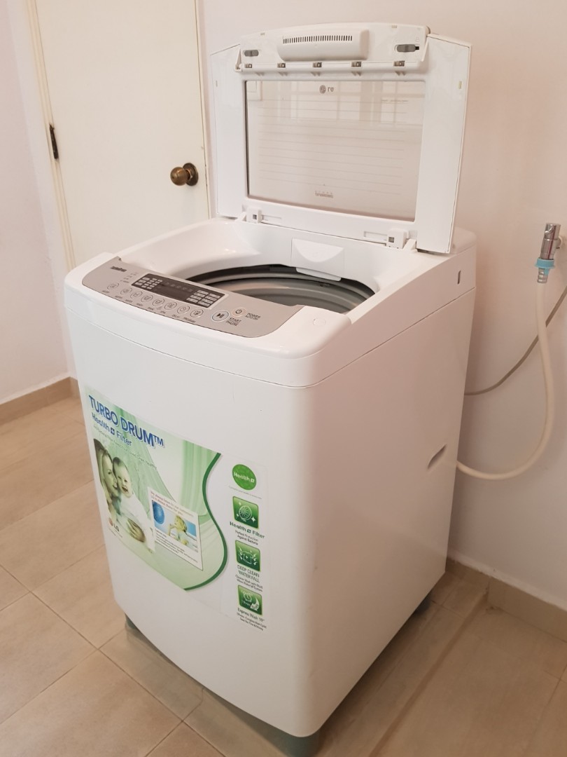 LG WTF9100 Fuzzy Logic 9kg Washer Washing Machine, TV & Home Appliances, Washing Machines and