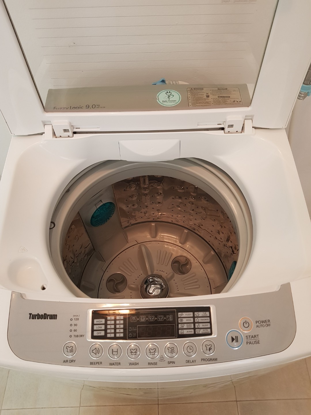 LG WTF9100 Fuzzy Logic 9kg Washer Washing Machine, TV & Home Appliances