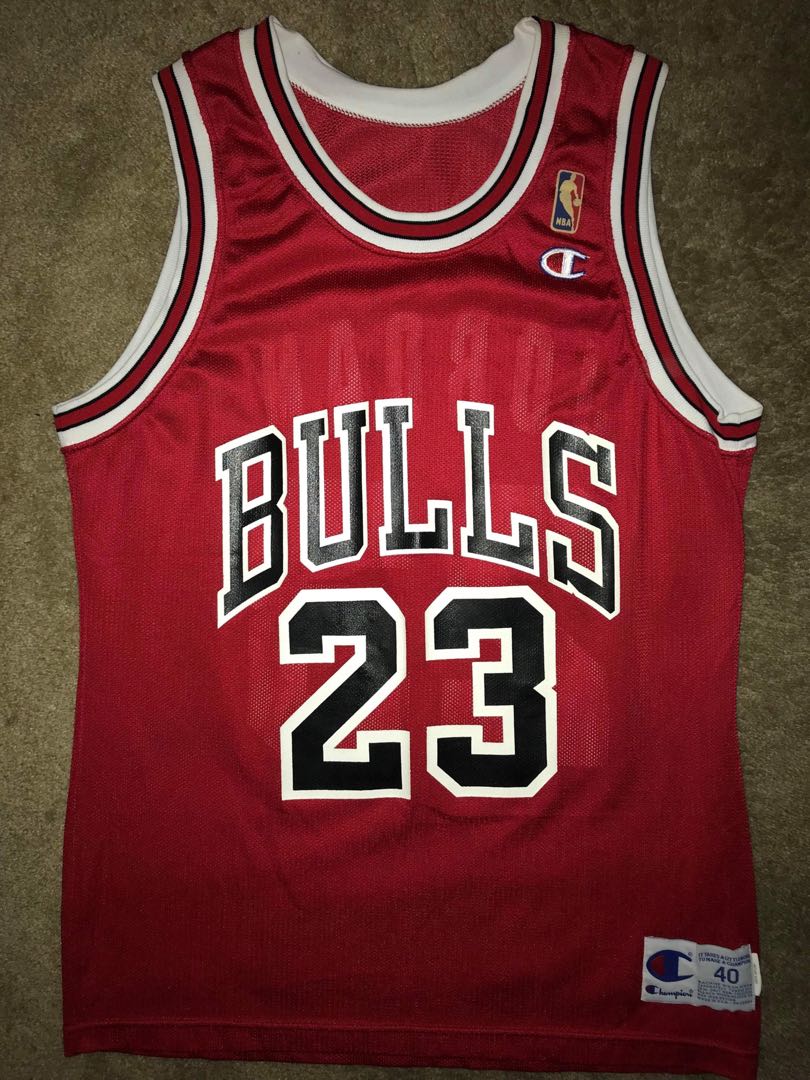 champion bulls jersey 23