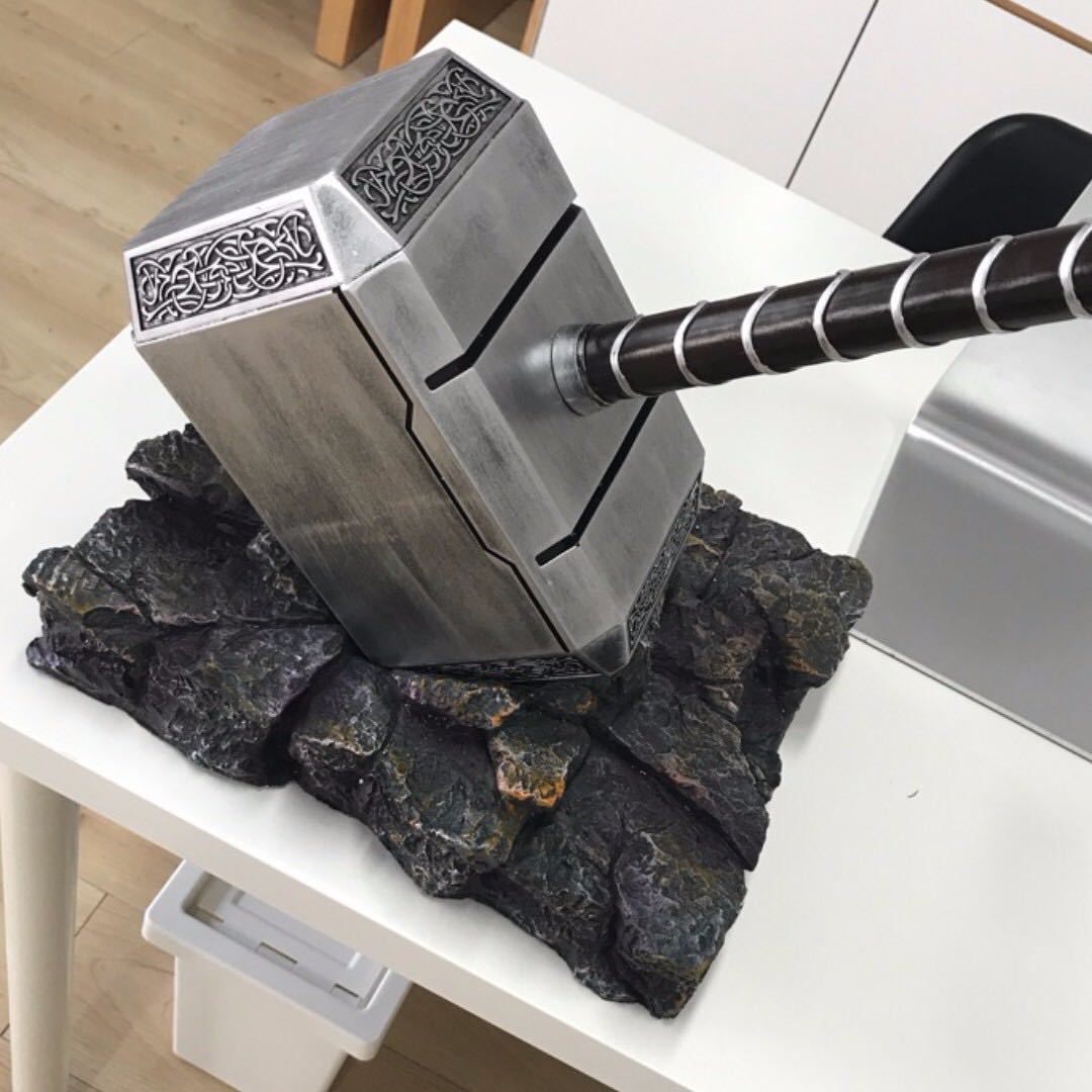 New 2kg Value Thor Hammer Marvel Superheroes Cosplay Prop Mjolnir Mjolnir Marvel Thor Hero Weapon Toy Model Avengers Bulletin Board Preorders On Carousell