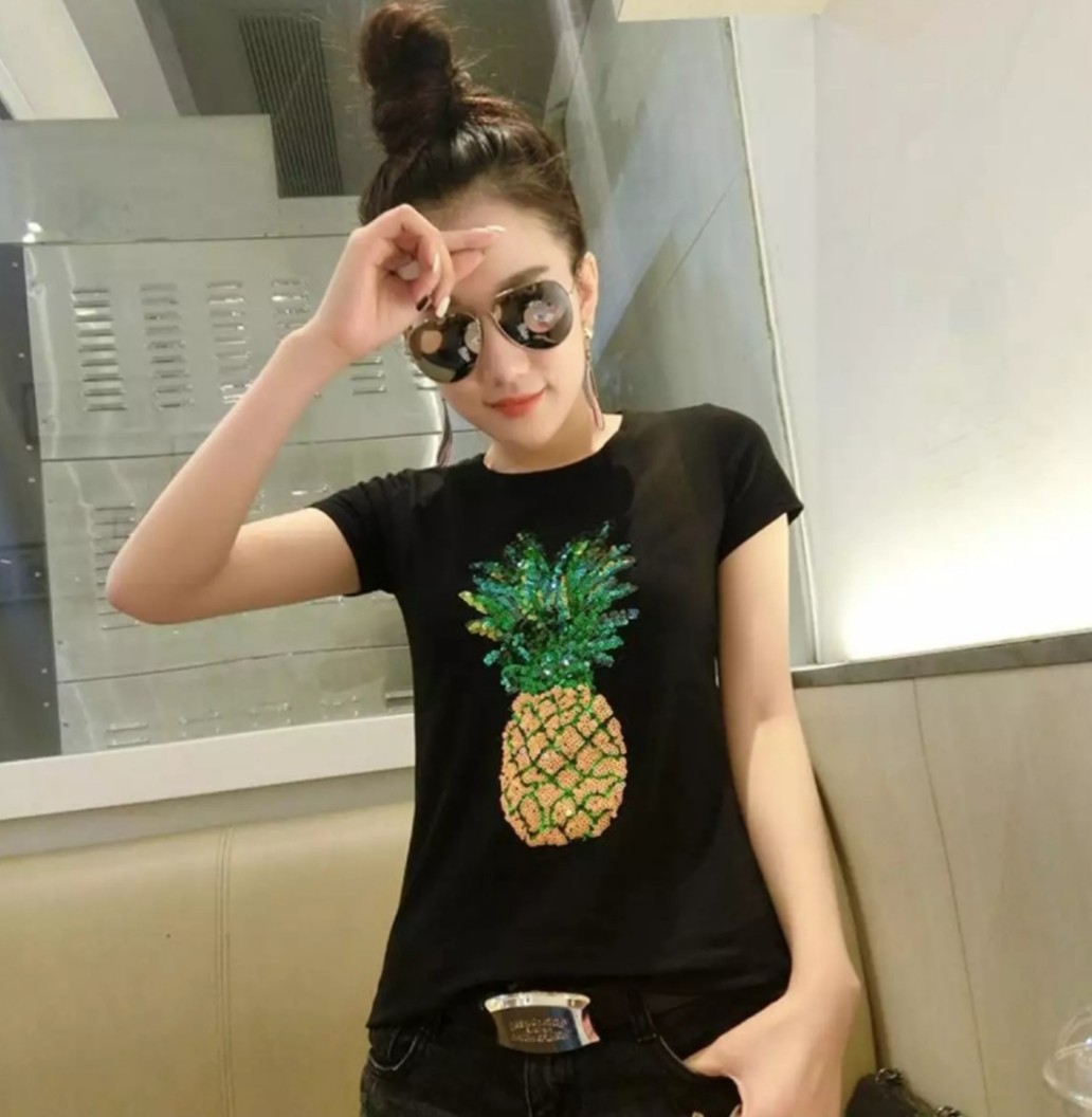 Sequin pineapple shirt online