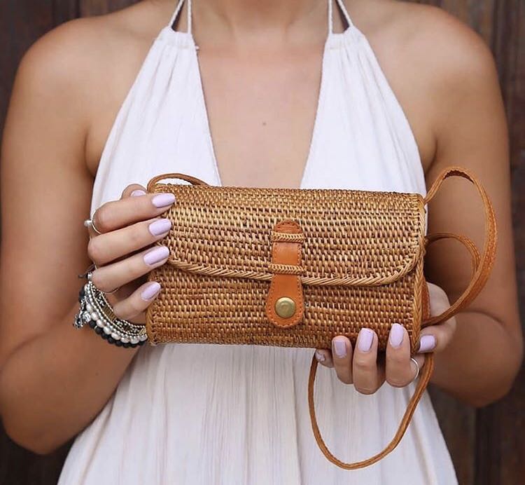 Rattan online bag fashion