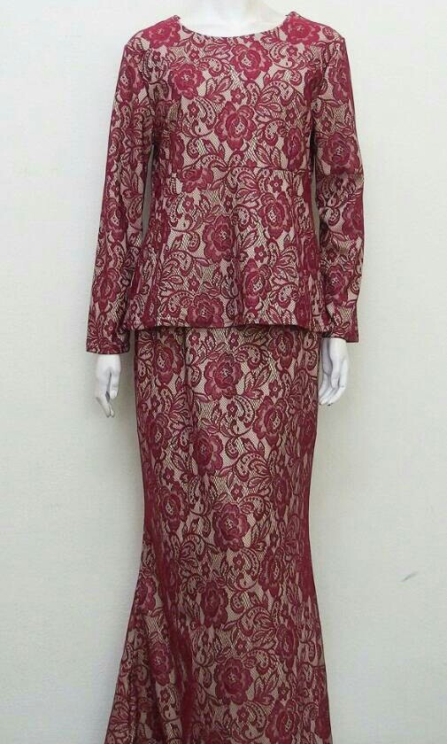 Kurung Moden Renda Peplum Muslimah Fashion Dresses On Carousell