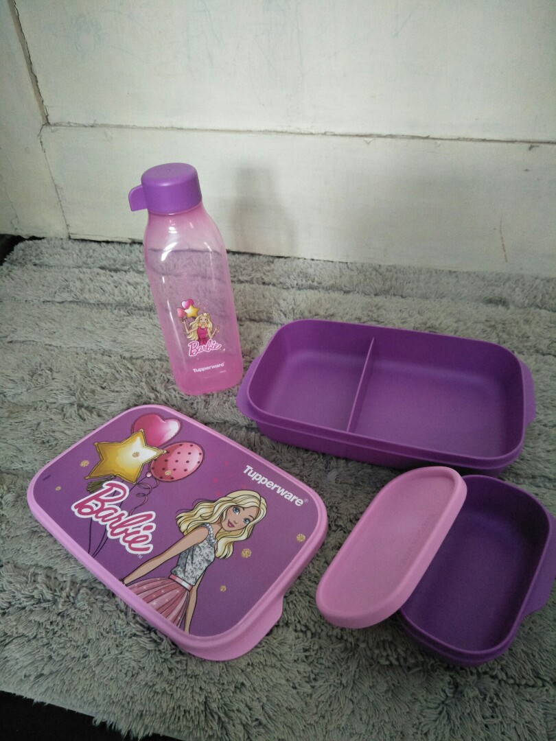 barbie set tupperware