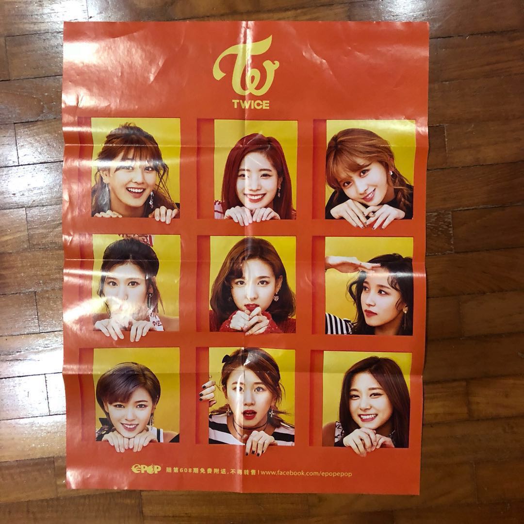 Twice Knock Knock Epop poster, Hobbies & Toys, Memorabilia & Collectibles,  K-Wave on Carousell