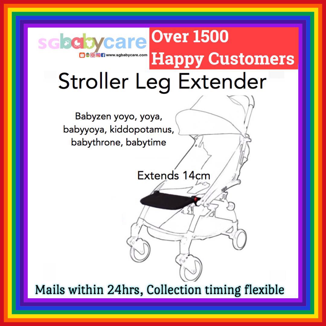 stroller leg rest extension