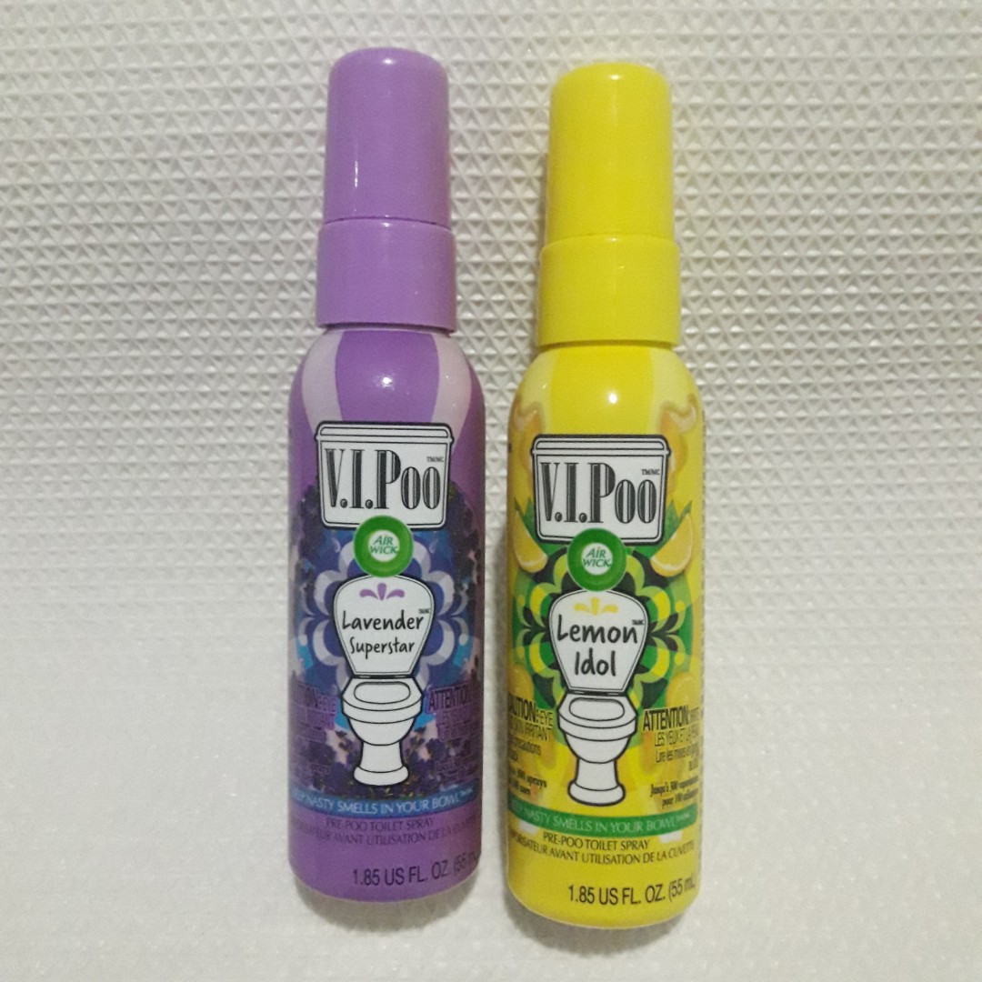 Air Wick V.I.Poo Toilet Perfume Spray (Lemon Scent), Beauty & Personal  Care, Bath & Body, Body Care on Carousell