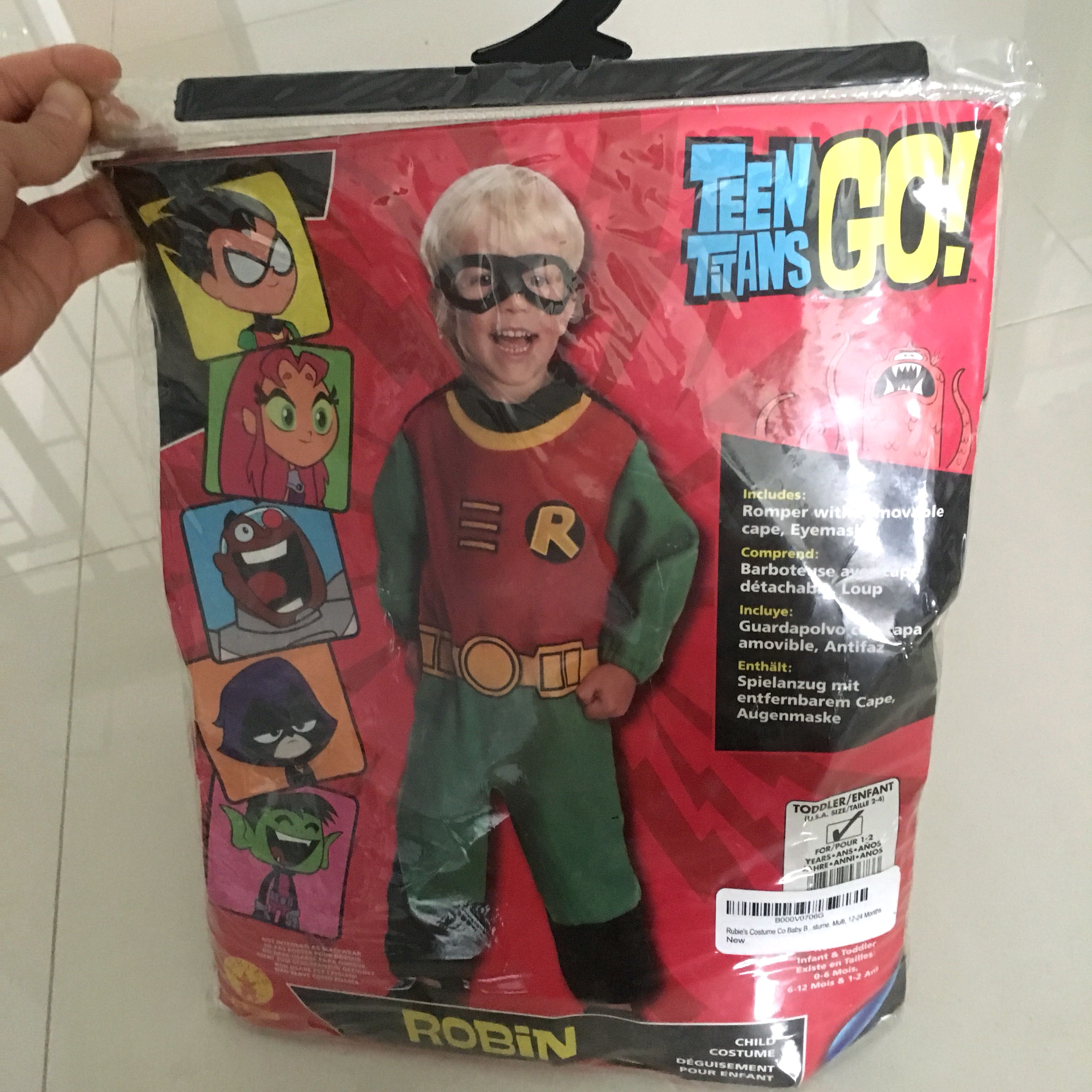 Batman teen titan robin costume, Babies & Kids, Babies & Kids Fashion on  Carousell