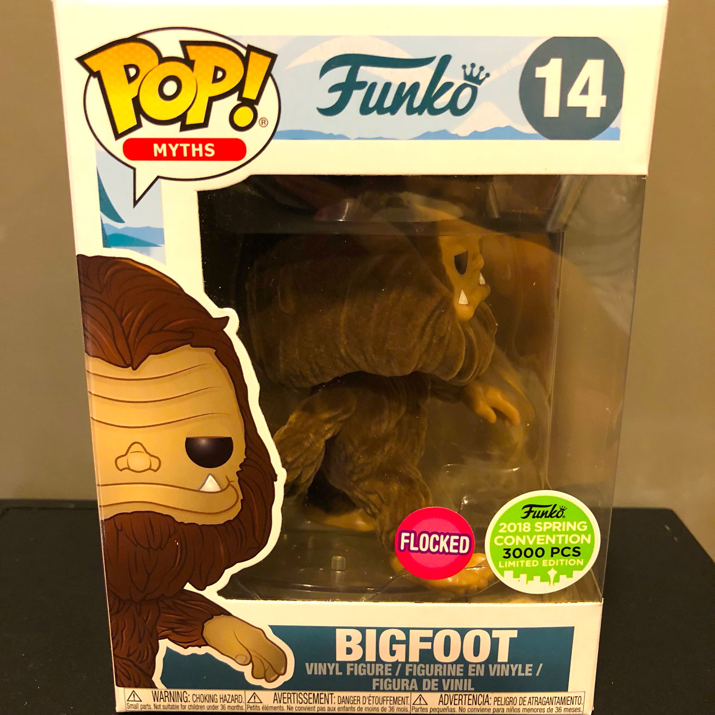bigfoot flocked funko pop