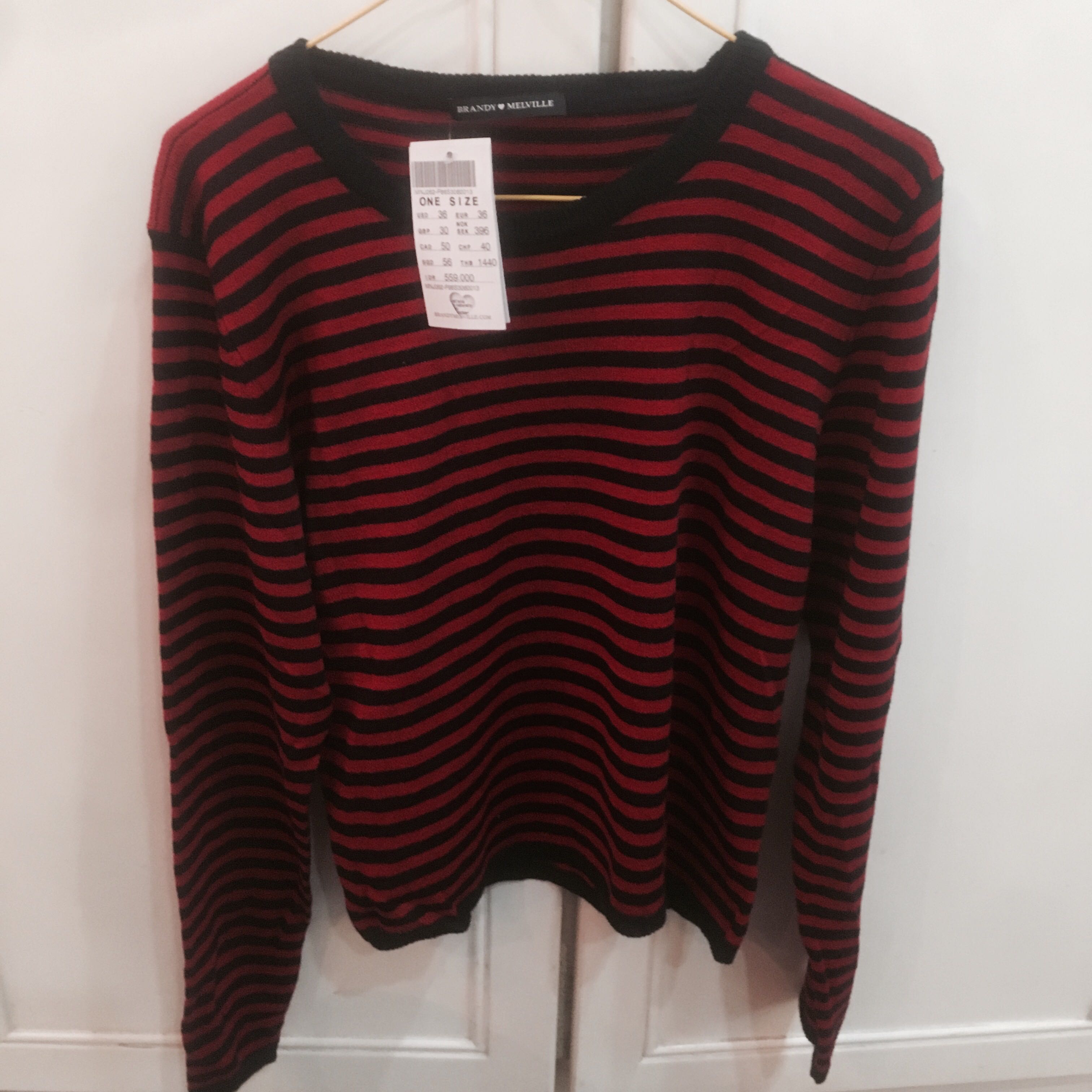 BNWT brandy Melville red and black 