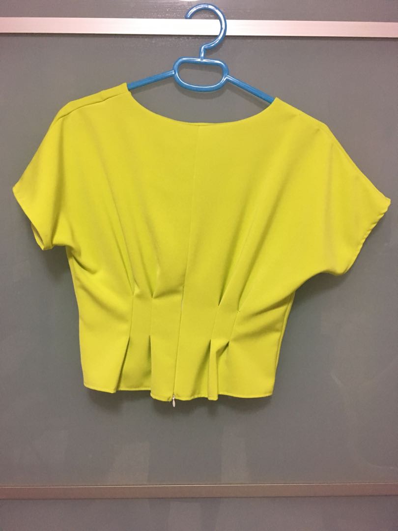 yellow dressy top