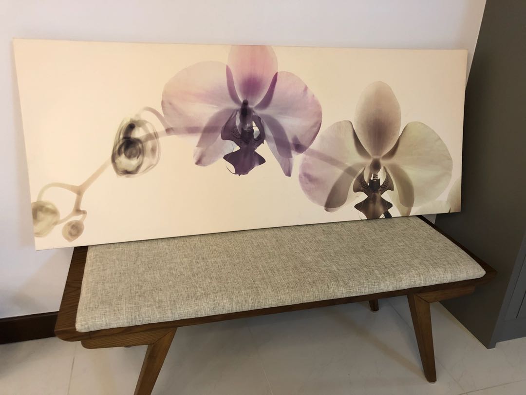 ikea flower canvas home decor painting good condition furniture home living home decor other home decor on carousell