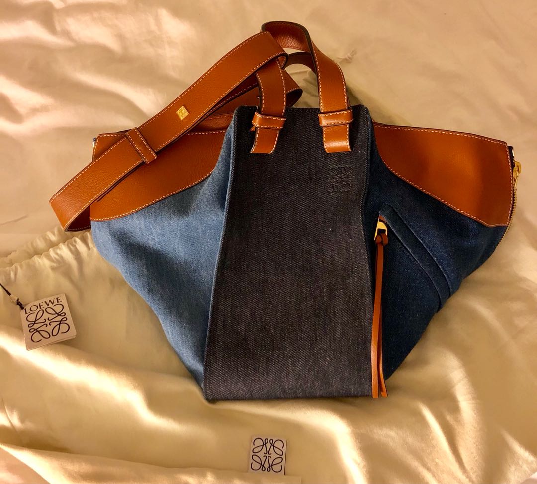 Loewe denim discount hammock bag