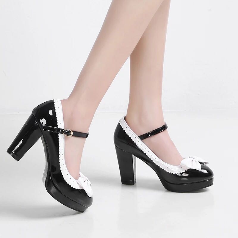 Mary jane store shoes with bow