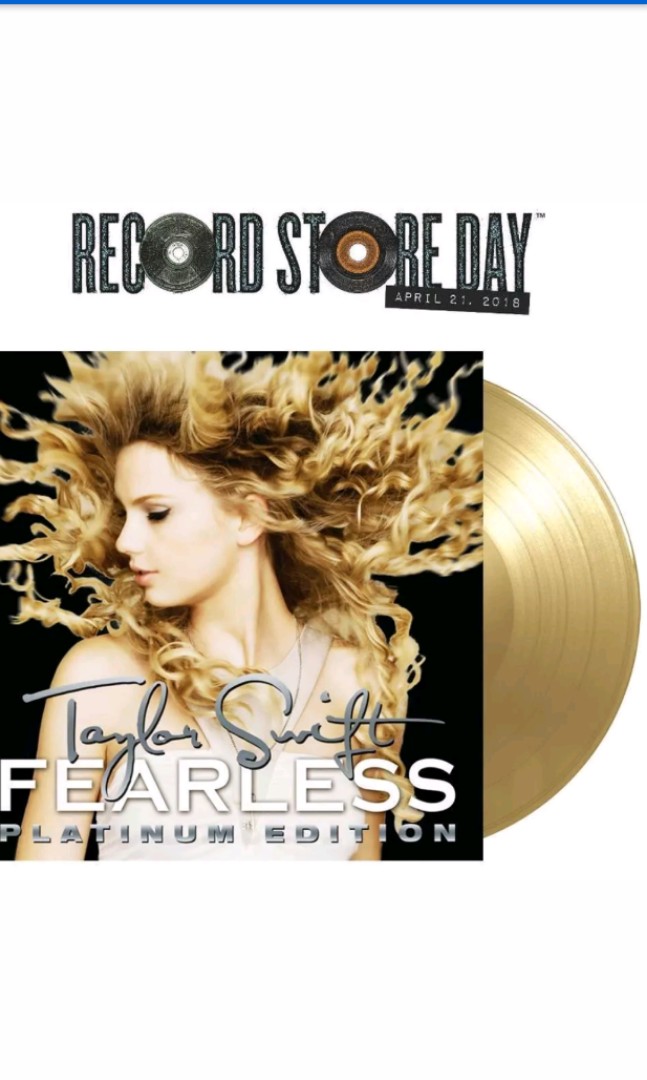 New Taylor Swift Fearless Rsd 2018 Crystal Clear Metallica Gold Vinyl Lp Music Media Cds Dvds Other Media On Carousell